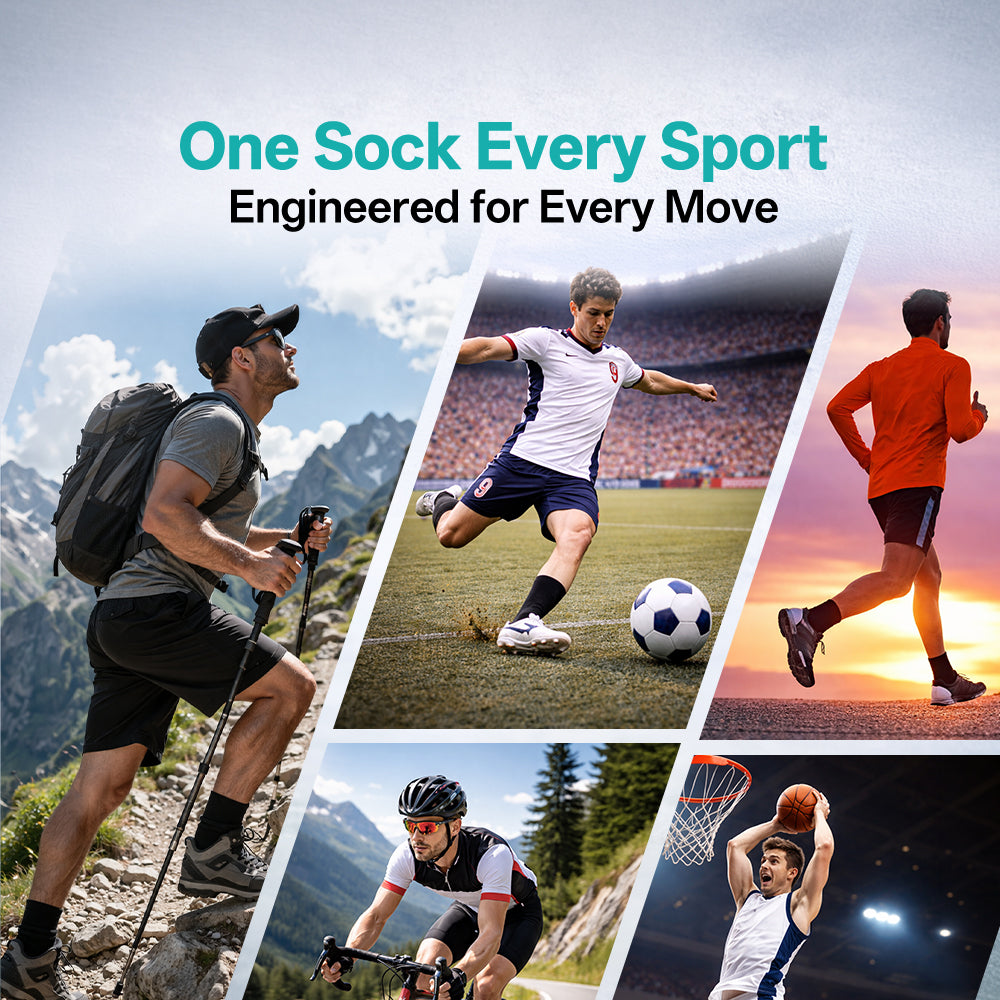 ASHOMIE ToeArmor™ Socks US Size Men's 8-12/Women's 9-13