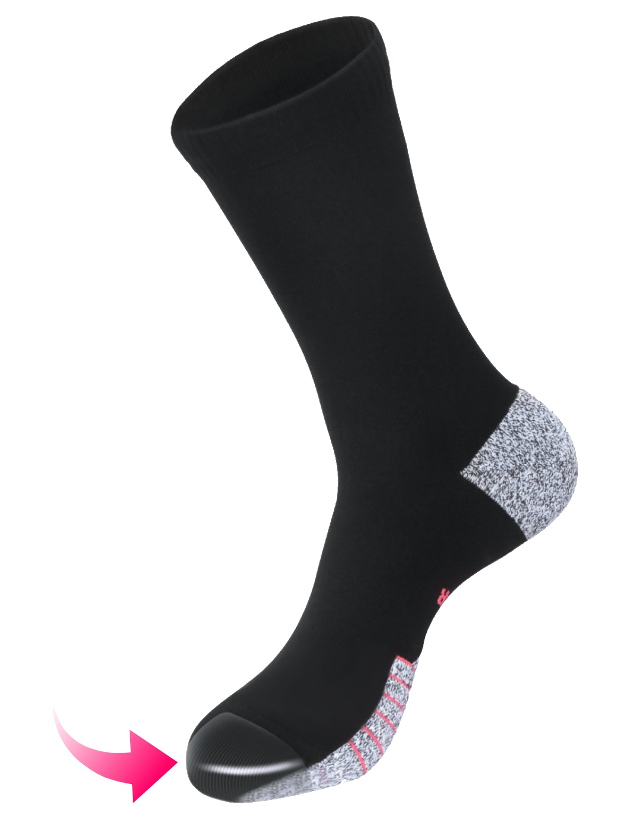 ToeArmor™ Soccer Toe Protection Grip Socks Men's8-12/Women's9-13